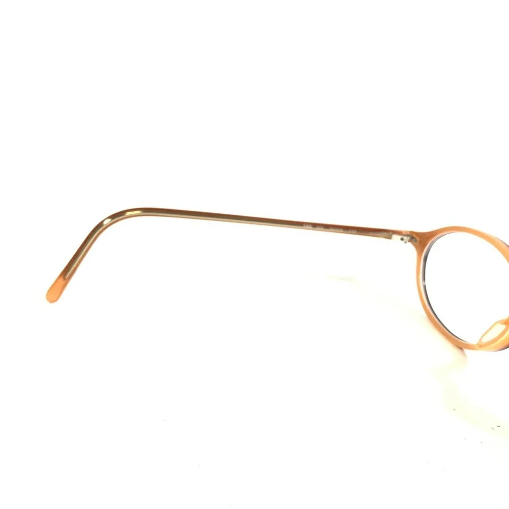 Emporio Armani Eyeglasses Frames 589 322 Black Orange Oval Full Rim 50-18-135